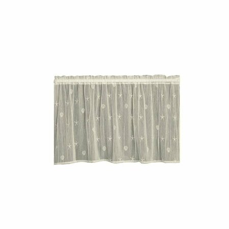 HERITAGE LACE 45 x 24 in. Sand Shell Tier, Ecru 7175E-4524